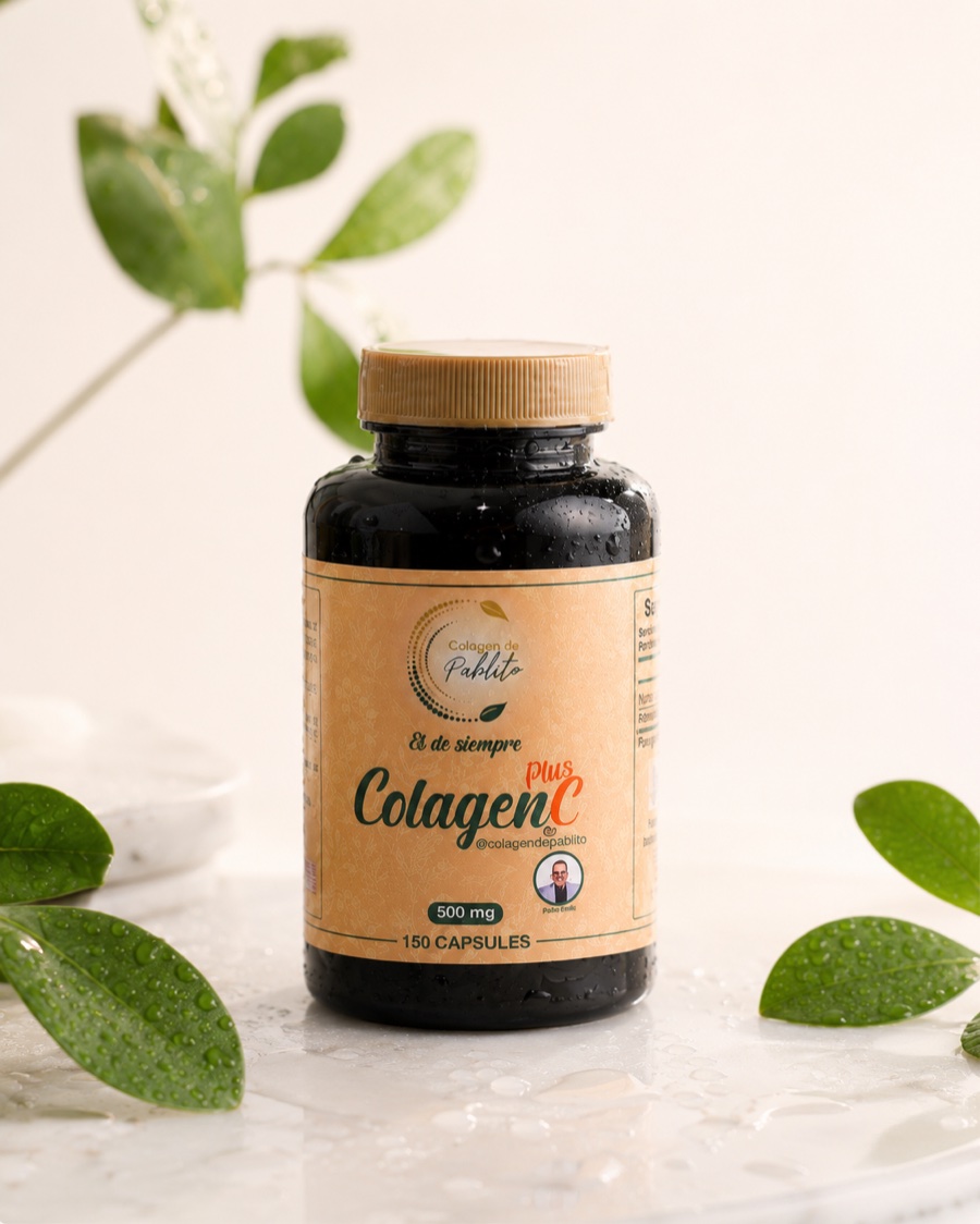 Colagen C Plus de Pablito — frasco de 150 cápsulas
